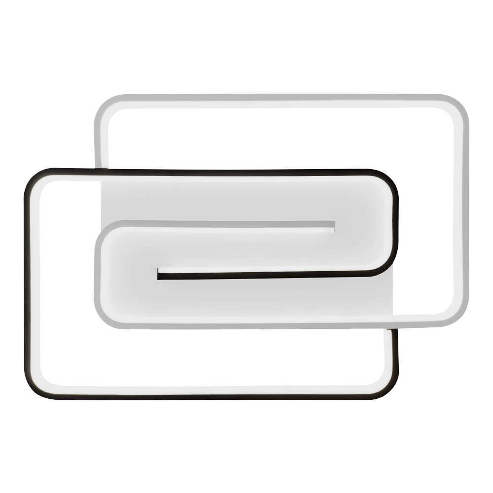 Светильник LED smart DOMINO-P с пультом 100Вт 3000-5000K 5500Lm Прямоугольный Черно-белый 220575